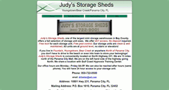Desktop Screenshot of judysstoragesheds.com